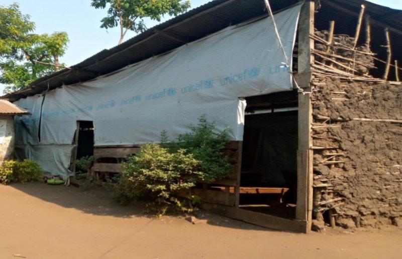 A photo of the exterior of the school for deaf children in Kiwanja.