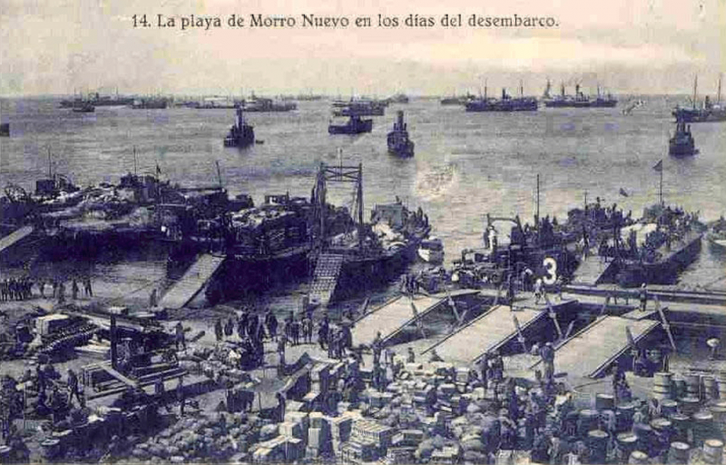 Figure 5. Spanish troops landing at Al-Hoceima Bay on 8 September 1925. Source: Pinterest.